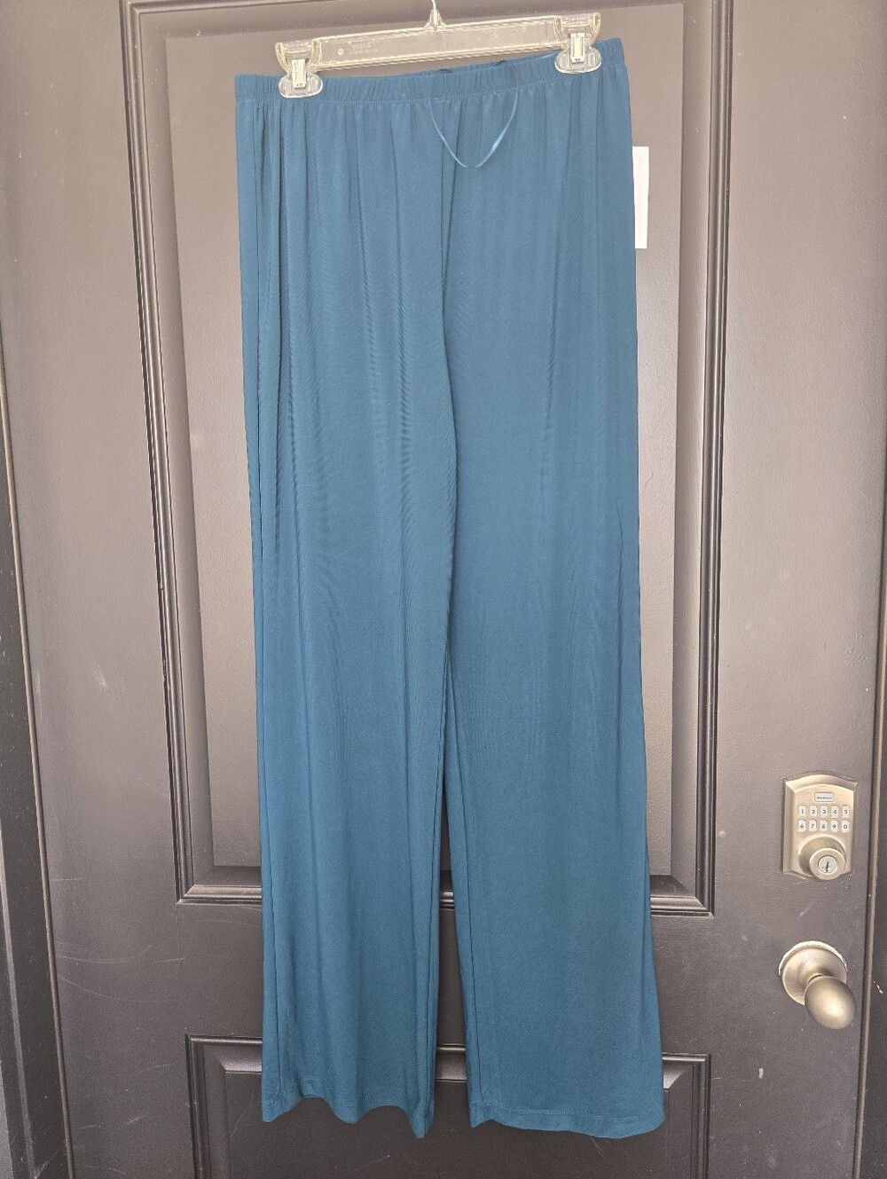 NWT R&M Richards Pants Size 8 Emerald Pull On Wide Leg Dress Pants